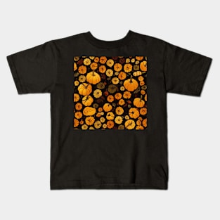 Autumn Harvest Thanksgiving Pumpkins Kids T-Shirt